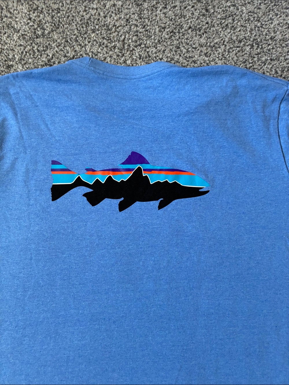 Patagonia Men’s XXL Long-Sleeve Crew Tee — Sky Blue